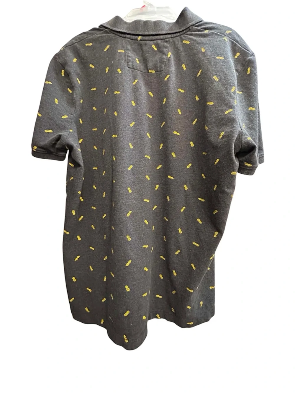 Banana Republic Men's Short Sleeve Polo Pineapple Shirt